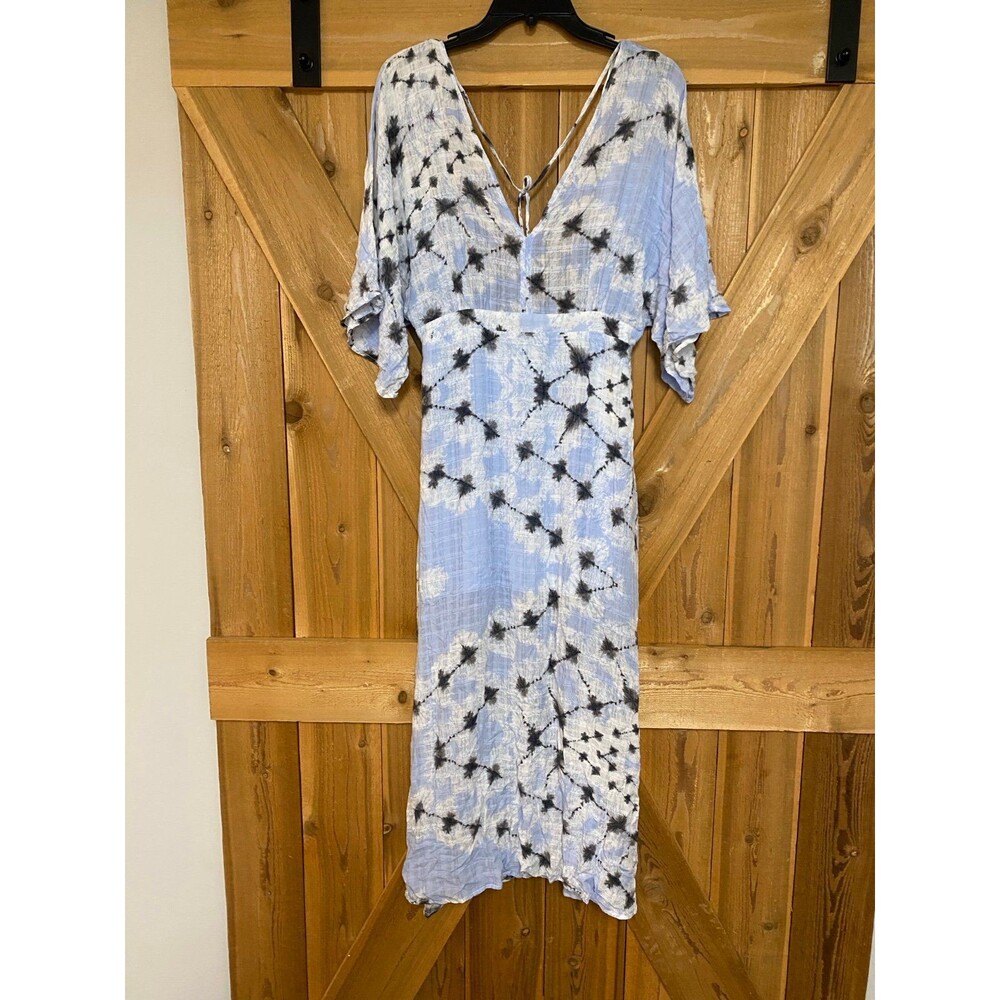 En-creme Women's multi Color Open Back Tie Dye, Boho, Beach Dress Size Medium